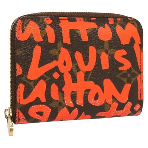 LOUIS VUITTON Monogram Graffiti Zippy Coin Purse Pink LV Auth 129310 - Picture 1 of 16